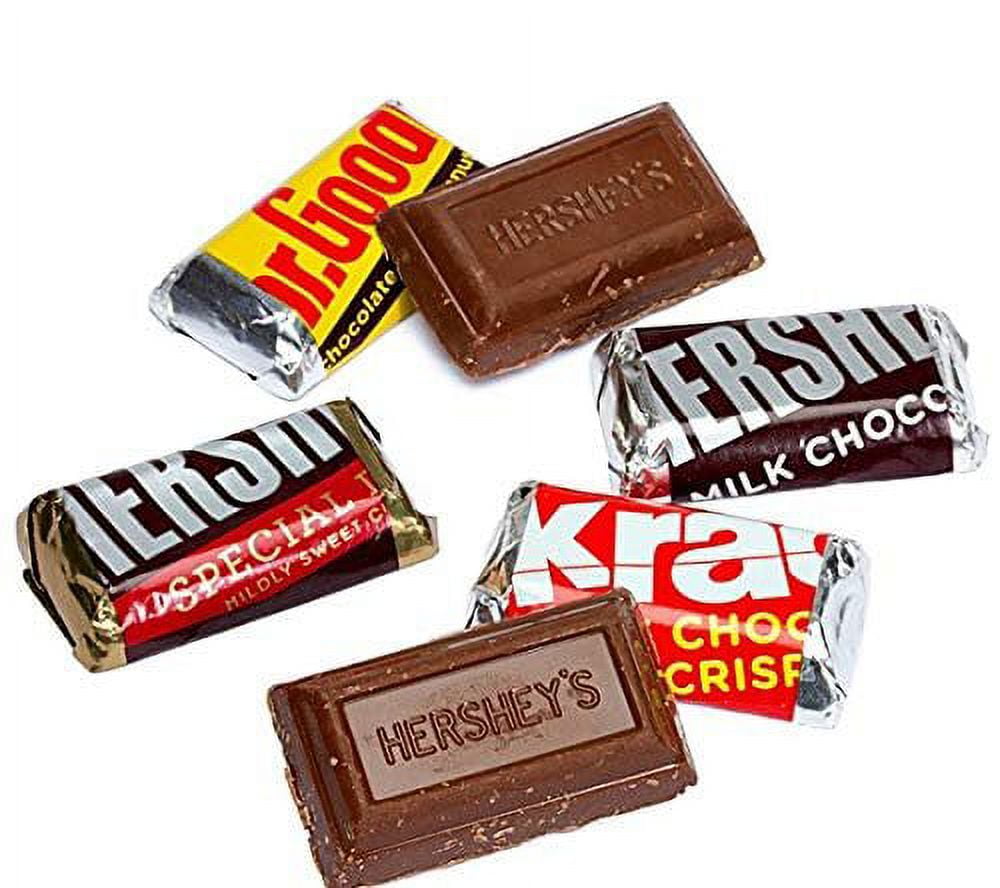 Hershey's Chocolate Assorted Miniatures, Mr. Goodbar, Hershey's Special Dark Chocolate, Hershey's Milk Chocolate, Krackel Candy Bar, 2 Pounds