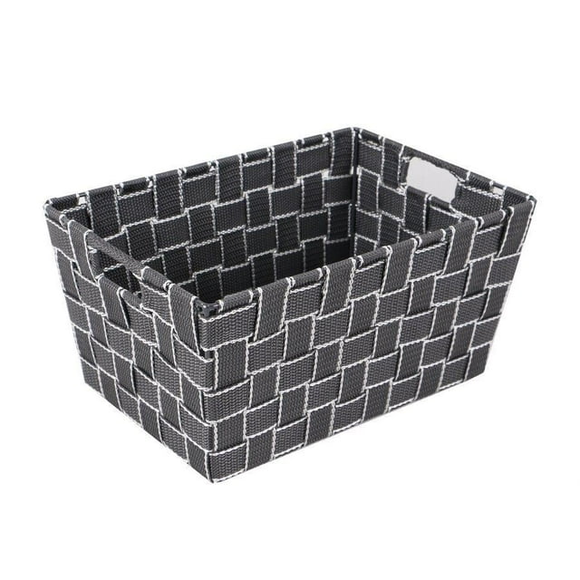 Jessar - Panier de Rangement en Tissu, 30X20X15 cm, Gris