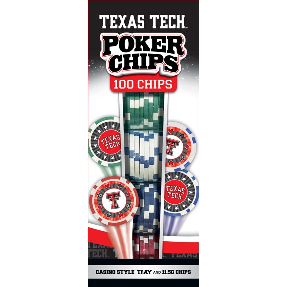 MasterPieces Casino 100 Piece Poker Chip Set - NCAA Texas Tech Red Raiders