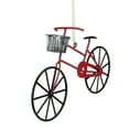 thumbnail image 2 of 6.5" Red and Black Vintage Style Metal Bicycle Christmas Ornament, 2 of 2