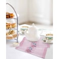 thumbnail image 4 of Pink Summer Coastal Kitchen Dish Towels for Drying Dishes Set of 3, Modern Ocean Waves Starfish Shell Waffle Weave Microfiber Hand Tea Bathroom Towels Quick Dry & Absorbent Towel 12x12, 4 of 7