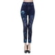 thumbnail image 2 of Polainas de Delgados Alto Agujeros Florales Altos Mujer Muchacha SG, 2 of 9