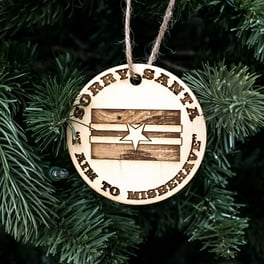 Ornament - Walkers in a Winter Wonderland - Raw Wood 3x3in Ornament - Walkers in a Winter Wonderland - Raw Wood 3x3in