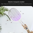 thumbnail image 3 of Raqueta De Mosquitos Eléctrica, Marco Ergonómico Montado En Bastidor, Práctica Trampa Para Matar Insectos, Accesorio Antimoscas Para Murciélagos E Insectos Para Uso Doméstico Cateissary HA015973-00, 3 of 5