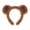 Brown, variant on Faux Fur Headbands for Women,Plush Bear Ears,Anti-Slip and Comfortable Furry Head,Headband for Washing Face and Party Outfits,Khaki