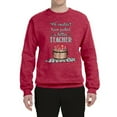 thumbnail image 2 of Wild Bobby, We CouldnÃ¢â‚¬â„¢t Have Picked a Better Teacher Apple Basket Pop Culture Unisex Crewneck Graphic Sweatshirt, Vintage Heather Red, Large, 2 of 3