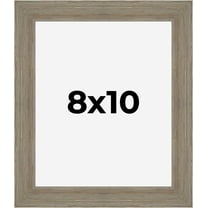 8x10 Frame Gray Barnwood Rustic Solid Wood Picture Frame | 1.5 Inch Moulding Width | Includes UV
