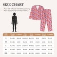 thumbnail image 4 of Pofeuu Festive Christmas Stocking Cheer Print Womens Pajamas Set Long Sleeve Sleepwear Button Down Nightwear Soft Pj Lounge Sets Button Down Pajamas Women-XX-Large, 4 of 7