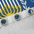 thumbnail image 5 of Feelyou Child Happy Hanukkah Black Out Curtains, Western David Star Curtains Pack of 2 (42x63 Each), Olive Branch Botanical Bedroom Curtains, Living Room Curtains Decor, 5 of 7