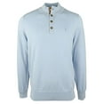 thumbnail image 4 of Men's Buttoned Mock Sweatshirt-BLU-Medium, 4 of 4
