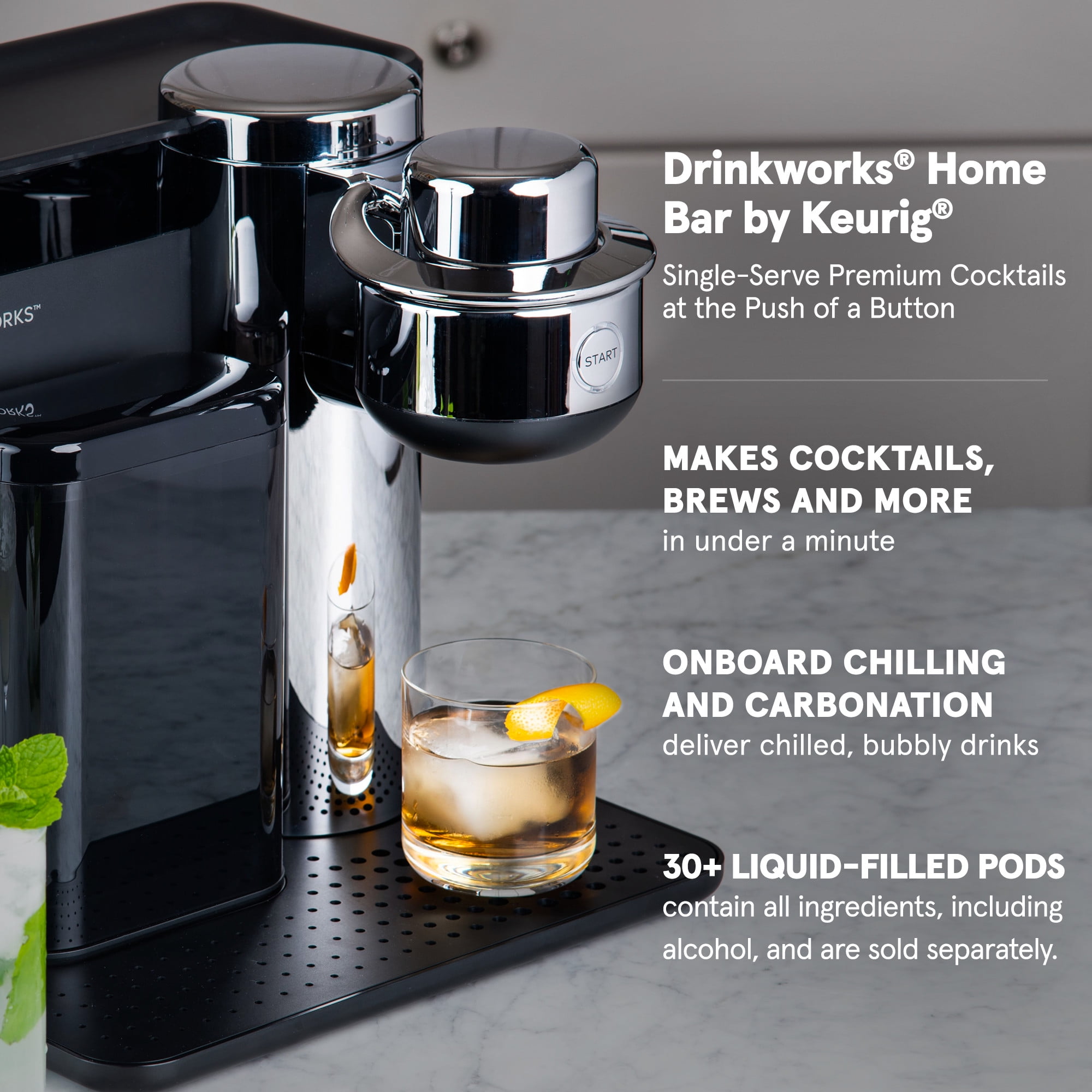 Drinkworks Home Bar By Keurig Cocktail Maker Brand SH557 NEW NO