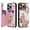 Three Roses, variant on Mantto Flower Pattern Wallet Case for iPhone 16 Pro with Card Holder / RFID Blocking / Stand, Stylish Floral Pattern PU Leather Shockproof Flip Phone Cover for Women Girls - Dried Flower