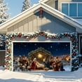 thumbnail image 5 of Easter Nativity Garage Door Cover 7 x 16 FT Christmas Garage Door Banner Decoration Nativity Religious Backdrop for Xmas Outdoor Party Supplies #A2, 5 of 6