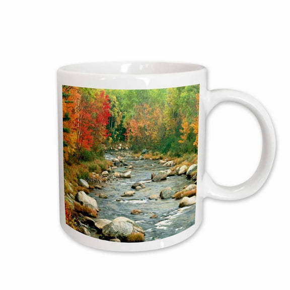 3drose, Fall in New Hampshire, 15oz Mug