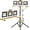 3 head black, variant on Upgraded LED Work Lights with Stand, 21000 Lumen, 3-Head Adjustable Work Light, Waterproof Foldable Tripod, Extended Cord for Outdoor & Indoor Job Sites, Workshops, Construction, Garage Lighting