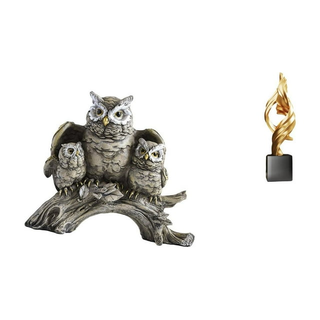 Escultura De Búho Moderna, Figura De Arte Abstracto, Estatua De Resina, Adorno De Mesa Para Sala De Estar, Oficina, Armario, Mesita De Noche, Mesa De Centro, Decoración