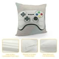 thumbnail image 4 of Nawypu Throw Pillow Cover Gamer Video Games Controller White Joystick Modern Game Pad Funny Design Decor Lumbar Pillow Case Cushion for Sofa Couch Bed Standard Queen, 4 of 5