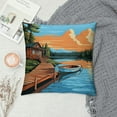 thumbnail image 2 of JEUXUS Welcome to Our Lake House Throw Pillow Case, Lake House Decor, Lake Cabin Decor, Lake Paddle Decor, Cushion Cover Home Decor for Sofa Couch Bed Porch Deck,, 2 of 5