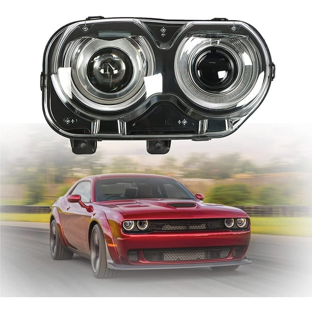 Kmowoo Halogen Headlamp Headlights Assembly Right Replacement for 20152019 Dodge Challenger