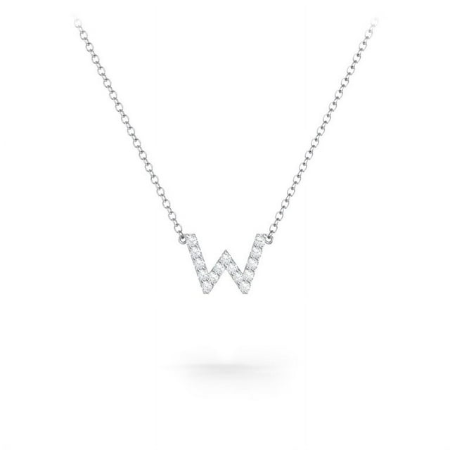 Pave Initial Necklace