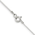 thumbnail image 2 of Diamond2Deal 925 Sterling Silver .7 mm Square Snake Chain Necklace for Women 18", 2 of 5