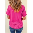 thumbnail image 5 of Playful XOXO Heart Print Tee - Casual Round Neck T-Shirt for Women | [ZhiHiMeRi] | (US 4-6)S, 5 of 7