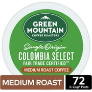 Angle View: Green Mountain Coffee Colombian Fair Trade Select Keurig K-Cup Coffee Pods, Medium Roast, 72 Count (4 Packs of 18 K-Cups)