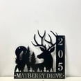 thumbnail image 3 of Handmadetneonsign Personalized Deer Forest Home Number Metal Sign, Deer Animal Address Metal Sign 53395, 3 of 3