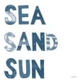 thumbnail image 2 of Prahl, Courtney 15x15 White Modern Wood Framed Museum Art Print Titled - Sea Sand Sun IV, 2 of 4