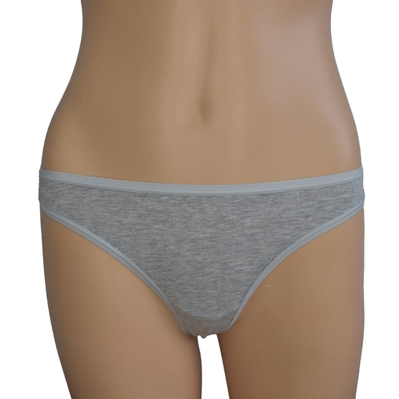 La Perla Women's Light Gray Cotton Knit Thong (XS)