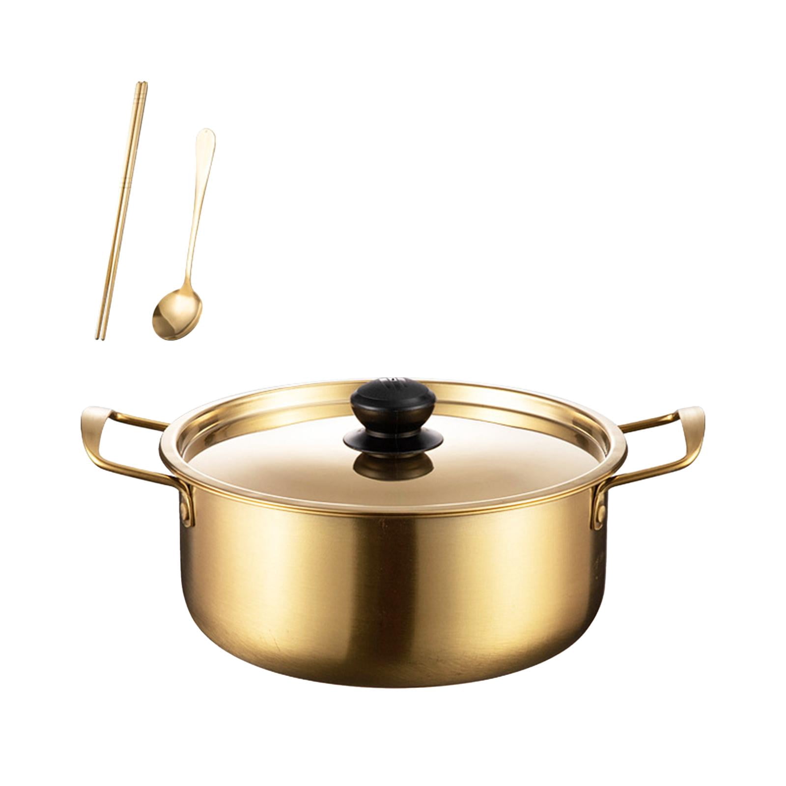 Fiocias Korea Ramen Pot Fast Heating Household Cookware Stockpot Instant Noodle Soup Pot 24cm
