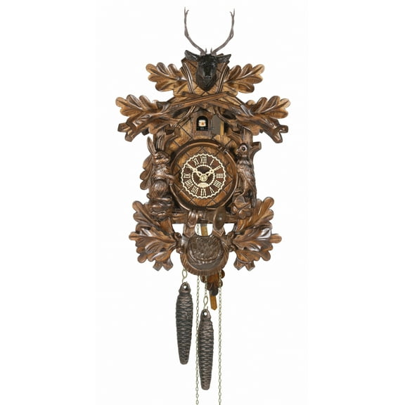 Cuckoo Clock Hunting clock, 1 day running time, walnut