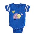 thumbnail image 1 of CafePress - Purple Ladybug - Cute Infant Baby Football Bodysuit, 1 of 1