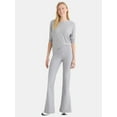 thumbnail image 2 of Athletic Works Women's and Women's Plus ButterCore Flare Pants, Sizes XS-4X, 2 of 6