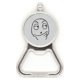 thumbnail image 1 of reflejo negro lindo patron de chat  acero inoxidable metal cerveza tapa sacacorchos, 1 of 3