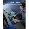 thumbnail image 2 of Rechargeable Backlit Wireless Keyboard and Mouse Combo, Ergonomic with Wrist Rest & Phone Holder, Silent for Windows/Mac/Chrome OS - Black, 2 of 8