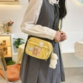 thumbnail image 3 of Kawaii Mini Purse Cute Small Wallets Aesthetic Bear Kaychain Crossbody Bag Ita Messenger Bag Accessories Preppy Stuff (Yellow,Small), 3 of 11