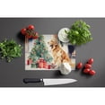 thumbnail image 4 of Golden Retriever Cozy Christmas Glass Cutting Board Large 12 in x 15 in, 4 of 5