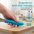 thumbnail image 3 of Dual Sided Shedding Blade for Cats & Dogs, Stainless Steel Shedding Blade Deshedding Tool, Curry Comb Pet Grooming Brush for Loose Hair Removal on Short & Long Coats, 3 of 7