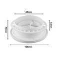 thumbnail image 3 of 100150MM White Round Ceiling Vent Adjustable Air Volume for Bathroom Kitchen, 3 of 12