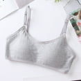 thumbnail image 3 of Uccdo 4 Packs Teens Girls Adjustable Strap Solid Training Bra Sets Wireless Padded Crop Cami Sports Bra 10-16T, 3 of 8