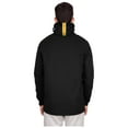 thumbnail image 5 of Men's New Era Black Minnesota Vikings Functional Fandom Balaclava Helmet Stripe Tri-Blend Hoodie, 5 of 5
