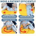 thumbnail image 5 of EZ Assistive Patient Transfer Slide Sheet for In-Bed Repositioning, Low Friction Nylon Draw Sheet, 56 x 78 Inches, Yellow, 5 of 7