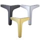 thumbnail image 5 of Patas de muebles de metal dorado de 4 piezas, 4 patas triangulares de 10 cm para muebles, sofá, mesa de centro, mueble de TV y otras patas de muebles, 5 of 5