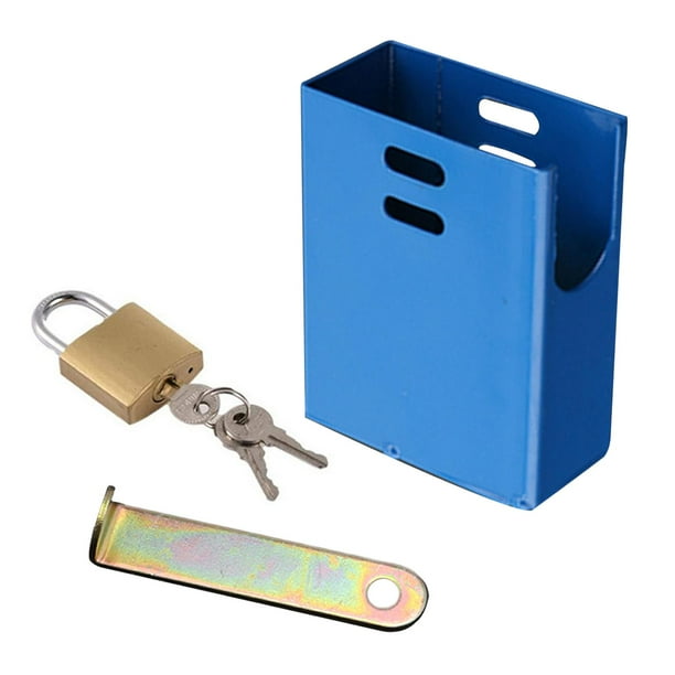 Bloqueo de grifo de agua multifuncional, de bloqueo de grifo, cubierta protectora, bloqueo de babero de manguera para parque, escuela, jardín, Cuadrado azul Sunnimix Bloqueo de grifo