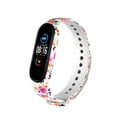 thumbnail image 2 of Correa de repuesto compatible con Xiaomi Mi Band 5 Banda de repuesto de silicona floral transpirable, 2 of 5