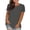 Dark Gray, variant on Women's Cotton Short Sleeve Tops Loose Fit Tee Solid Casual Basic T Shirts Athletic Workout Yoga Blouse Tops Dark Gray X-Large