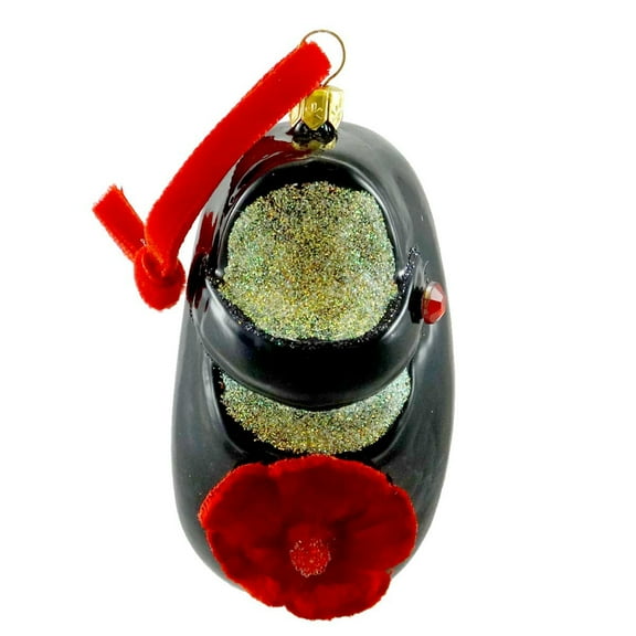 3.50In Mary Jane Shoe, Glass, Shoewear Strap Baby Dress Up 21R9sho001