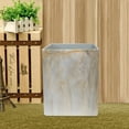 thumbnail image 4 of nu steel Stone Hedge Resin Decorative Small Trash Can Wastebasket Garbage Container for Bathroom, 4 of 6