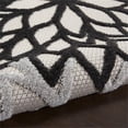 thumbnail image 6 of Pemberly Row 6' Runner Black White Fabric Tropical Area Rug (6' Runner), 6 of 9